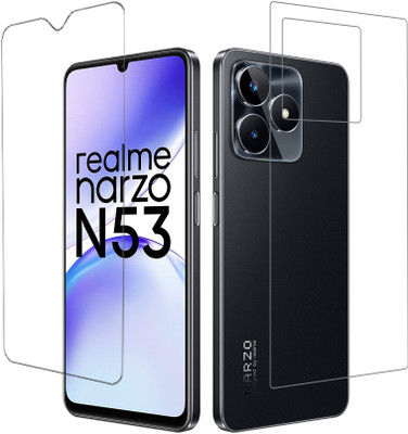 ECMERED Front and Back Tempered Glass for Realme Narzo N53, realme narzo n53(Pack of 1)
