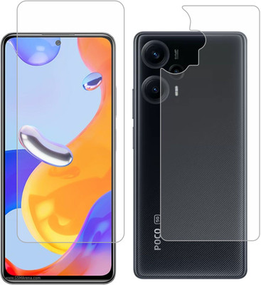 Vatsin Front and Back Tempered Glass for Poco F5 5G(Pack of 2)