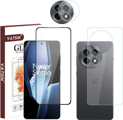 Vatsin Front and Back Tempered Glass for OnePlus 13R(Pack of 3)