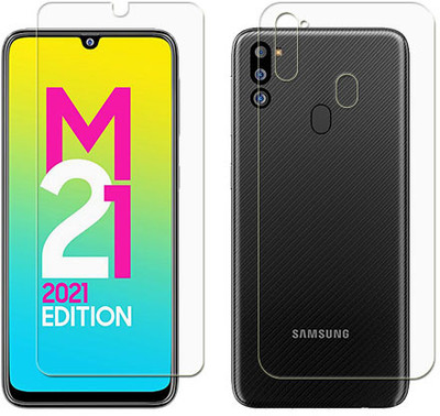 ARBAN Front and Back Tempered Glass for SAMSUNG M12 Front Back Flexible Tempered Glass(Pack of 1)