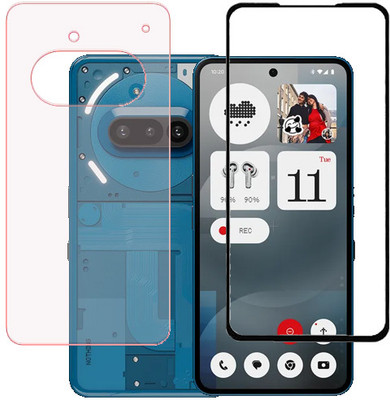 KMPERED Front and Back Tempered Glass for Nothing Phone (3a)(Pack of 1)