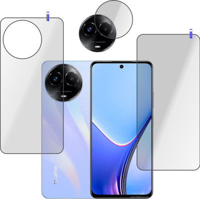 Cinzia Front and Back Tempered Glass for realme C67 5G(Pack of 3)