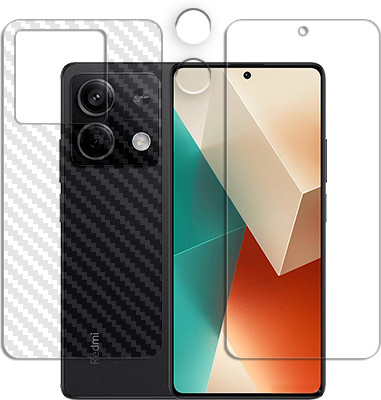 ARBAN Front and Back Tempered Glass for 1-Xiaomi Redmi Note 13 FRONTBACK AND CAMERA LENS SCREEN GUARD(Pack of 1)