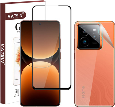 Vatsin Front and Back Tempered Glass for Realme GT 7(Pack of 2)