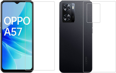 4 YARDS Front and Back Tempered Glass for Oppo A57(Pack of 1)
