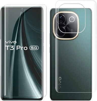 4 YARDS Front and Back Tempered Glass for Vivo T3 Pro 5G(Pack of 1)