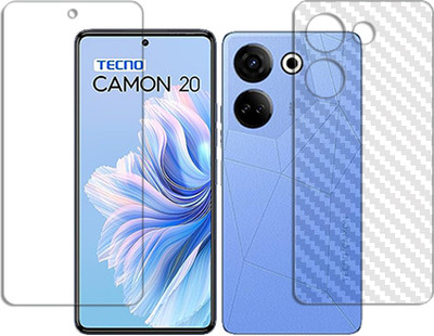 MUTAALI Front and Back Tempered Glass for Tecno Camon 20(Pack of 1)