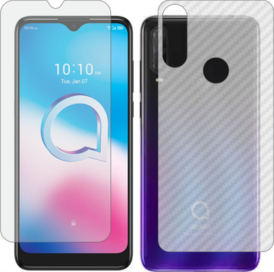 MOBART Front and Back Tempered Glass for ALCATEL 3L 2020(Pack of 2)