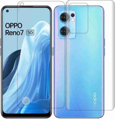 MUTAALI Front and Back Tempered Glass for Oppo Reno 7 5G(Pack of 1)