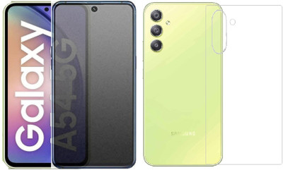 4 YARDS Front and Back Tempered Glass for Samsung Galaxy A54 5G (Matte Finish)(Pack of 1)
