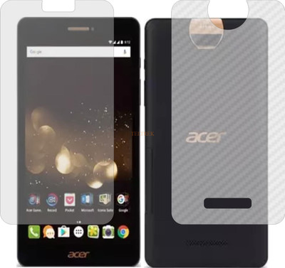 TELTREK Front and Back Tempered Glass for ACER ICONIA TALK S (Front Matte Finish & Back 3d Carbon Fiber)(Pack of 2)
