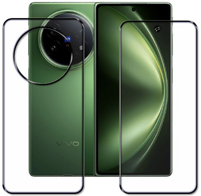tombik Front and Back Tempered Glass for 4zz-vivo X Fold 5-fb(Pack of 2)