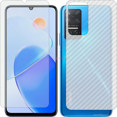 Fasheen Front and Back Tempered Glass for HUAWEI HONOR PLAY 6 T (Front Matte Finish & Back 3d Carbon Fiber)(Pack of 2)