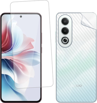 Vatsin Front and Back Tempered Glass for Oppo K12x 5G, Oppo K12x 5G [Back Carbon Fiber](Pack of 2)
