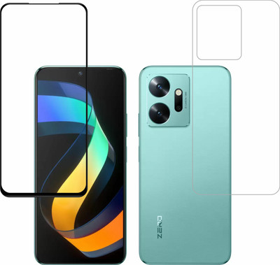Vatsin Front and Back Tempered Glass for infinix zero 20(Pack of 2)