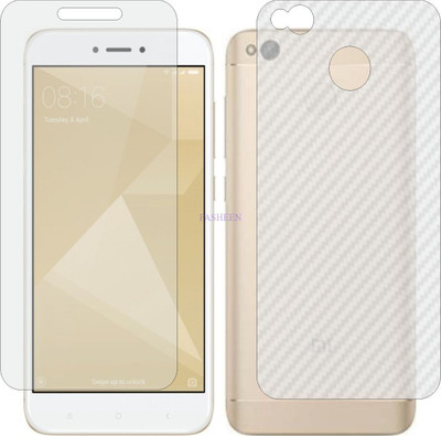 Fasheen Front and Back Tempered Glass for MI REDMI 4X (Front Matte Finish & Back 3d Carbon Fiber)(Pack of 2)