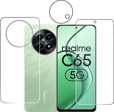 chakoor Front and Back Tempered Glass for Realme C65 5G(Pack of 3)
