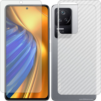 MOBART Front and Back Tempered Glass for MI POCO F4(Pack of 2)