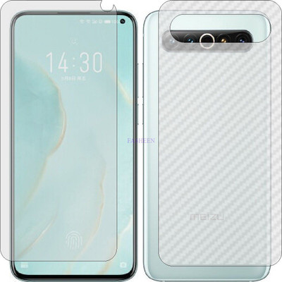 Fasheen Front and Back Tempered Glass for MEIZU 17 PRO (Front Matte Finish & Back 3d Carbon Fiber)(Pack of 2)