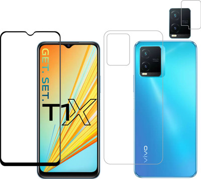 Vatsin Front and Back Tempered Glass for ViVO T1X(Pack of 3)
