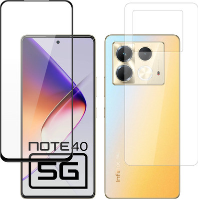 Ten To 11 Front and Back Tempered Glass for Infinix Note 40 5G(Pack of 2)