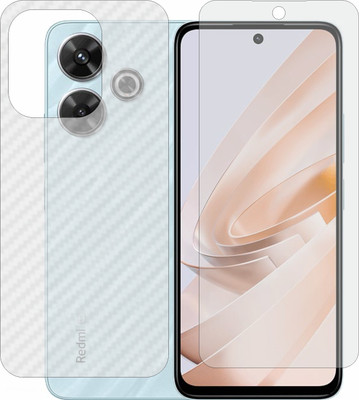 MOBART Front and Back Tempered Glass for Redmi Note 13R(Pack of 2)