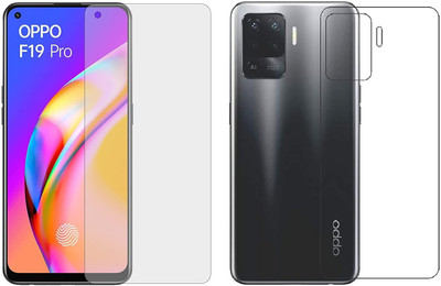 4 YARDS Front and Back Tempered Glass for Oppo F19 Pro (Matte Finish)(Pack of 1)