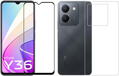 4 YARDS Front and Back Tempered Glass for Vivo Y36 (D-Plus)(Pack of 1)