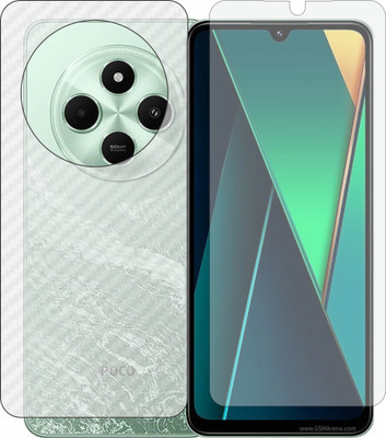 Mobling Front and Back Tempered Glass for Xiaomi Poco C75(Pack of 2)