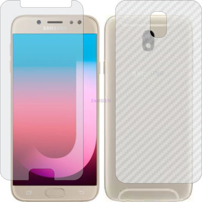Fasheen Front and Back Tempered Glass for SAMSUNG GALAXY J7 PRO (Front Matte Finish & Back 3d Carbon Fiber)(Pack of 2)