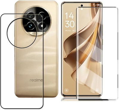 tombik Front and Back Tempered Glass for 70cq-Realme 13 Pro-fb uv(Pack of 2)
