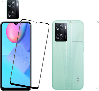 Ten To 11 Front and Back Tempered Glass for Oppo A77s(Pack of 3)