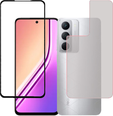 HOBBYTRONICS Front and Back Tempered Glass for REALME P3X(Pack of 1)