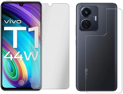 4 YARDS Front and Back Tempered Glass for Vivo T1 44w (Matte Finish)(Pack of 1)