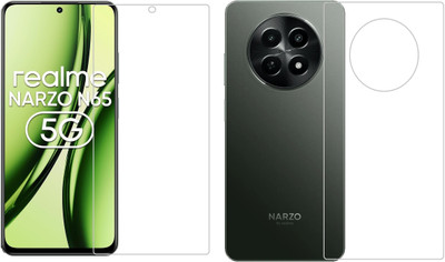 4 YARDS Front and Back Tempered Glass for Realme Narzo N65 5g(Pack of 1)