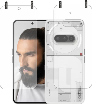 DORADO SHIELD Front and Back Tempered Glass for Nothing phone 3a(Pack of 2)