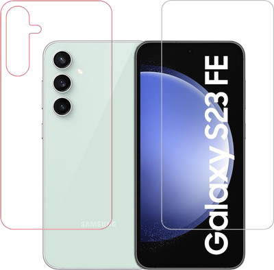 HOBBYTRONICS Front and Back Tempered Glass for Samsung Galaxy S23 FE 5G, Samsung S23 FE 5G(Pack of 1)