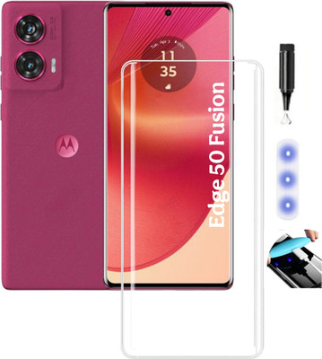 Viomshield Front and Back Tempered Glass for MOTOROLA Edge 50 Fusion(Pack of 1)