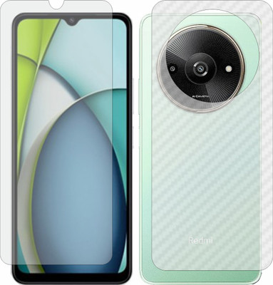 Mobling Front and Back Tempered Glass for Redmi A3x(Pack of 2)