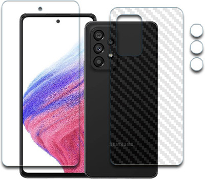 SOMTONE Front and Back Tempered Glass for Samsung Galaxy A53 FRONTBACK TEMPERED GUARD(Pack of 1)