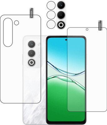 GARUDA GLASS Front and Back Tempered Glass for OPPO A5 5G With Camera Lens(Pack of 3)