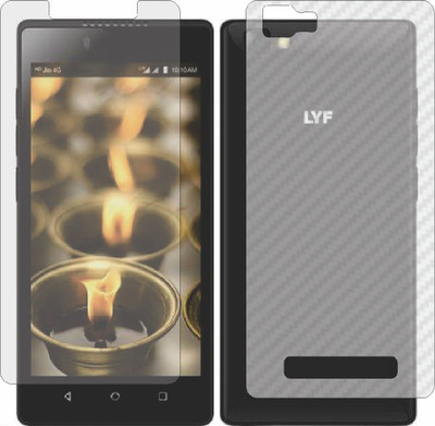 MOBART Front and Back Tempered Glass for RELIANCE JIO LYF F8(Pack of 2)
