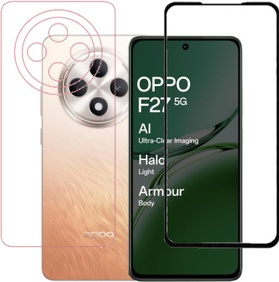 AARERED Front and Back Tempered Glass for OPPO F27 5G, OPPO F27, oppo f27 5g, oppo f27(Pack of 1)