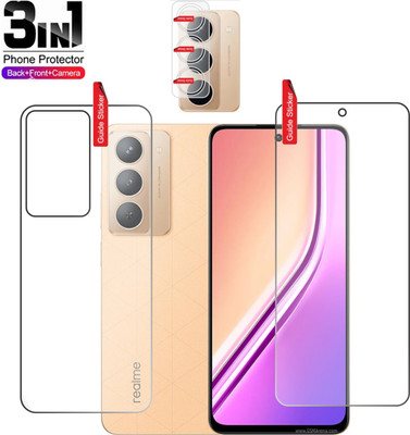 Clickbit Front and Back Tempered Glass for Realme P3x 5G(Pack of 3)