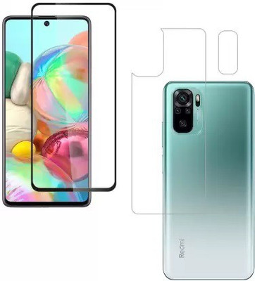 MUTAALI Front and Back Tempered Glass for Redmi Note 10(Pack of 1)