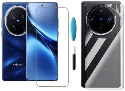 BRENZZ Front and Back Tempered Glass for vivo X200 5G(Pack of 1)