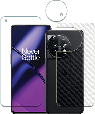 SOMTONE Front and Back Tempered Glass for OnePlus 11 FRONTBACK SCREEN GUARD(Pack of 1)