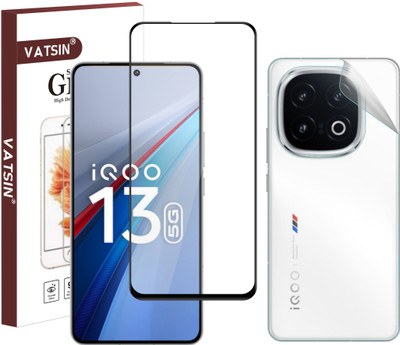 Vatsin Front and Back Tempered Glass for iQOO 13 5G(Pack of 2)