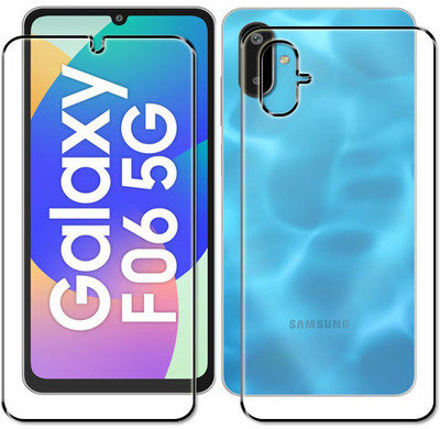 tombik Front and Back Tempered Glass for 5tf-Samsung Galaxy F06-fb(Pack of 2)