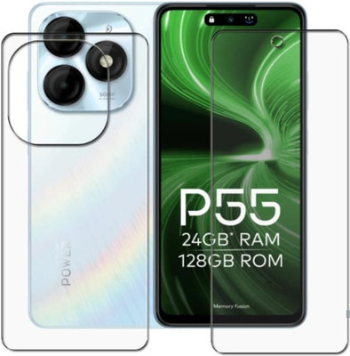 DB Front and Back Tempered Glass for ITEL P55 4G FRONT AND BACK TEMPERED GLASS(Pack of 2)